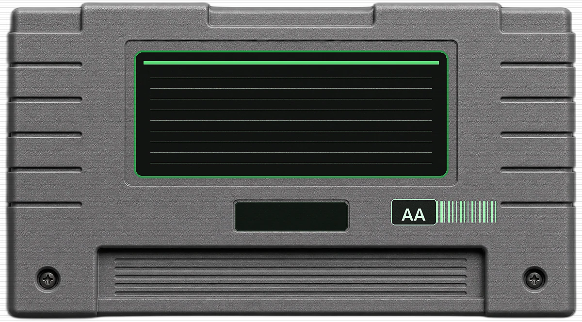 Robot-Filled Maze Shooter cartridge back