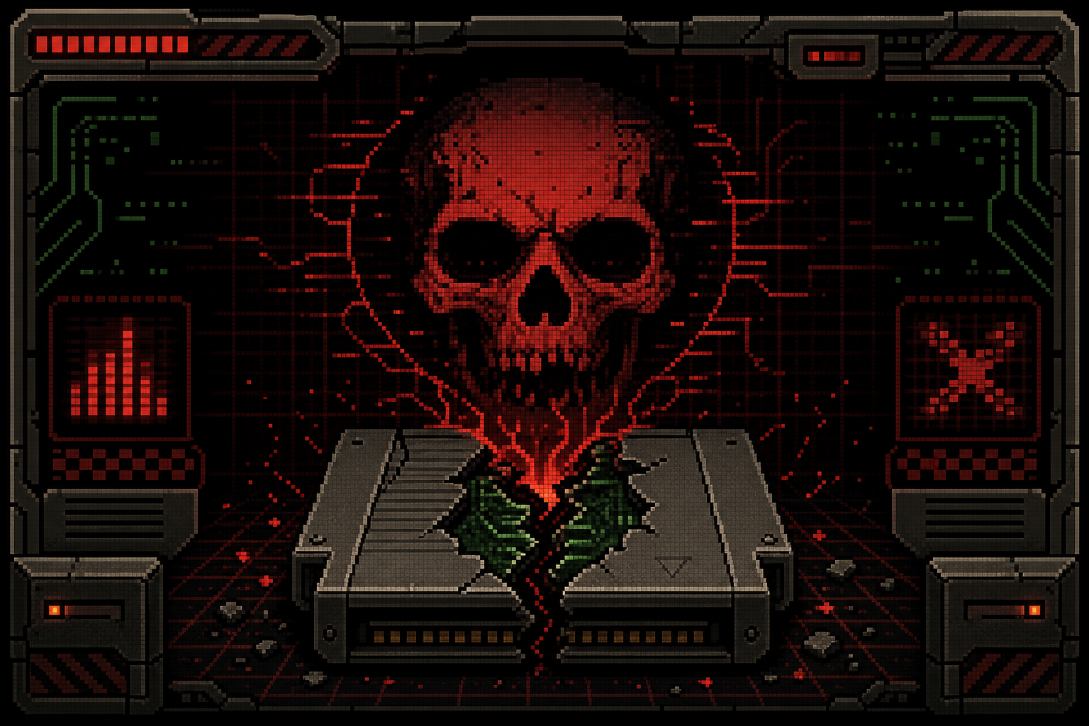 retro cyberdeath broken build card